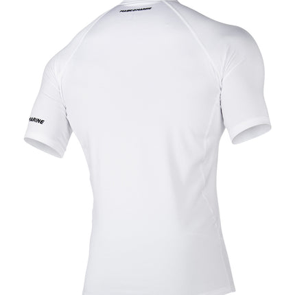 Magic Marine Magic Marine Lycra Shirt Korte Mouw Heren Cube Wit