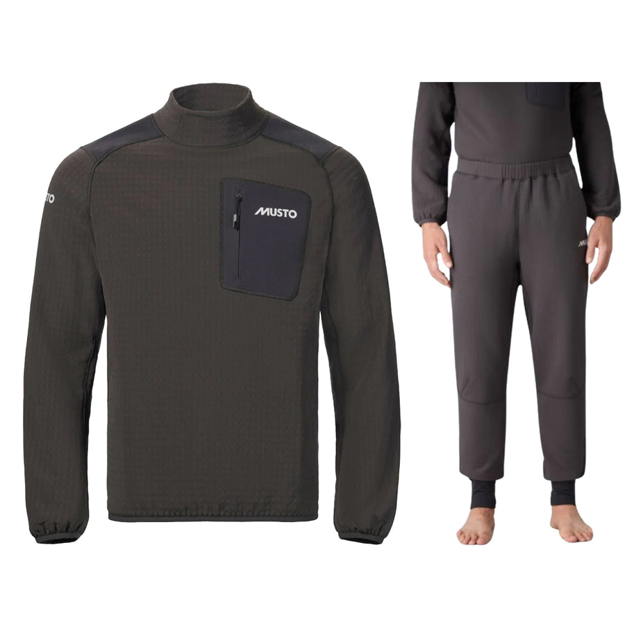 Musto Fleece Set Heren BR3 Storm Midlayer Donkergrijs