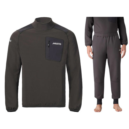 Musto Fleece Set Heren BR3 Storm Midlayer Donkergrijs