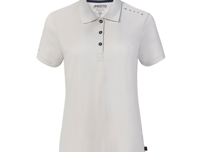 Musto Polo Dames Evolution Crew Sunblock Platinum