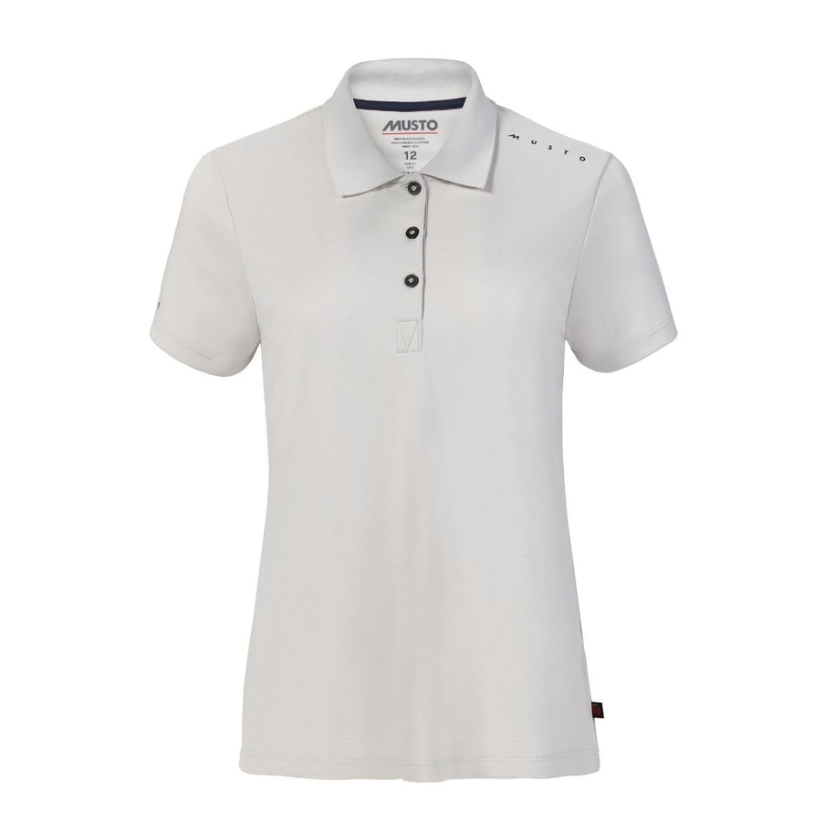 Musto Polo Dames Evolution Crew Sunblock Platinum