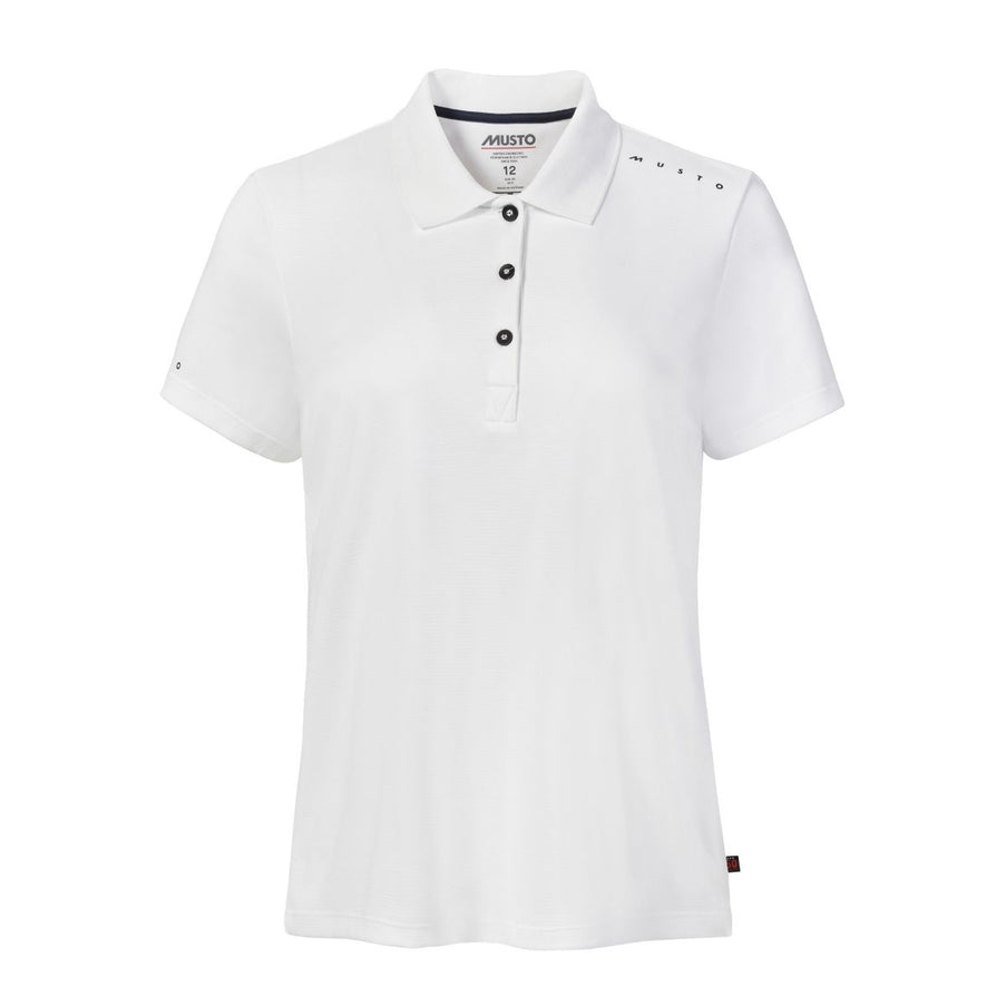 Musto Polo Dames Evolution Crew Sunblock Wit
