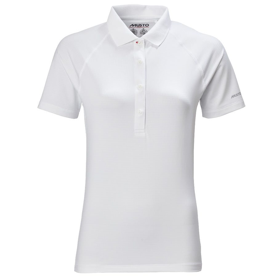 Musto Polo Dames Evolution Sunblock 2.0 Korte Mouwen Wit