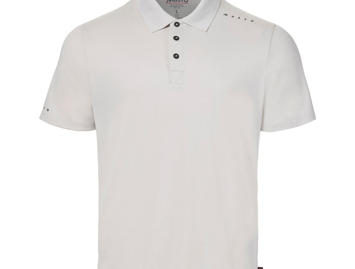 Musto Polo Heren Evolution Crew Sunblock Platinum