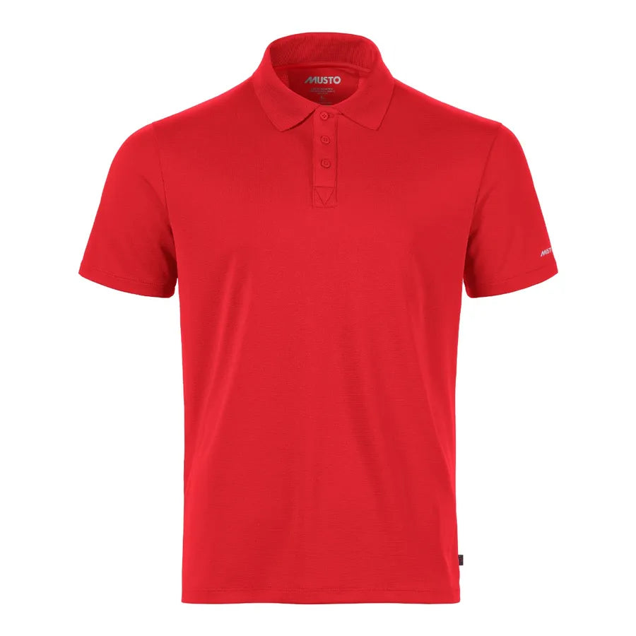 Musto Polo Herren Evolution Crew Sunblock Rot