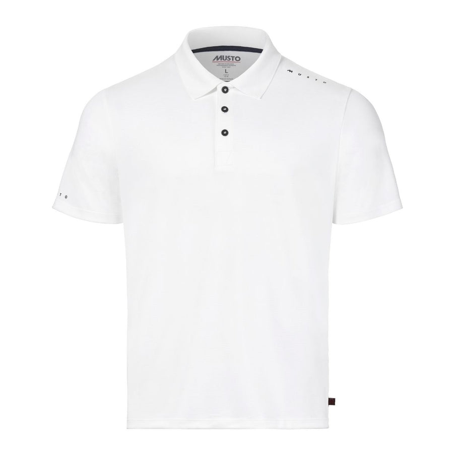 Musto Polo Heren Evolution Crew Sunblock Wit