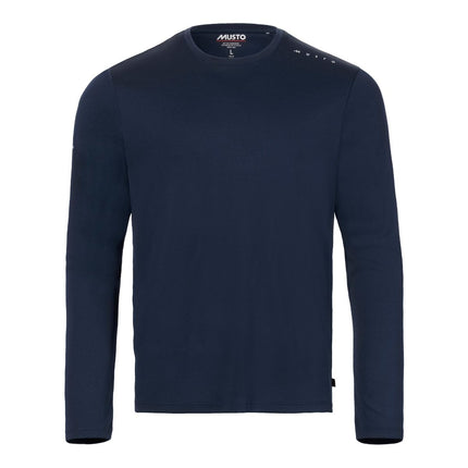 Musto Polo LS Heren Evolution Crew Sunblock Donkerblauw
