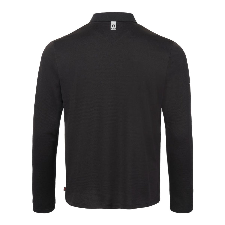 Musto Polo LS Heren Evolution Crew Sunblock Zwart