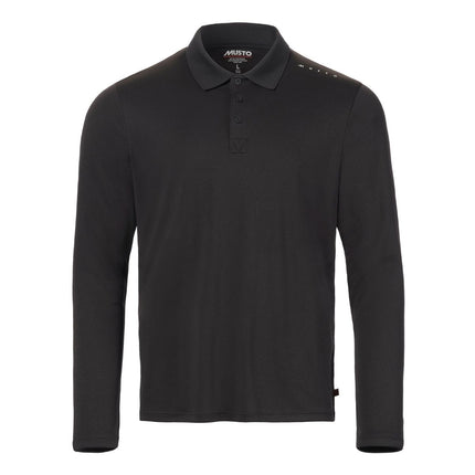 Musto Polo LS Heren Evolution Crew Sunblock Zwart