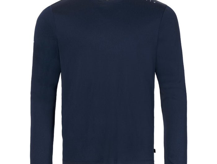 Musto Shirt LS Heren Evolution Crew Sunblock Donkerblauw