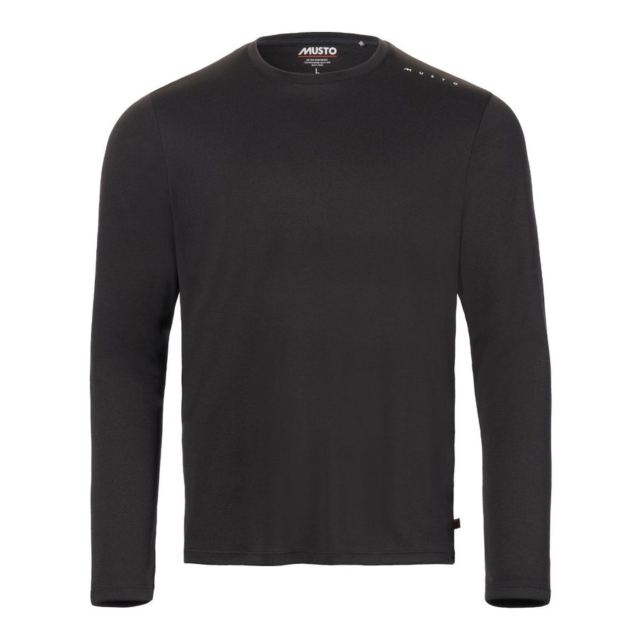 Musto Shirt LS Heren Evolution Crew Sunblock Zwart