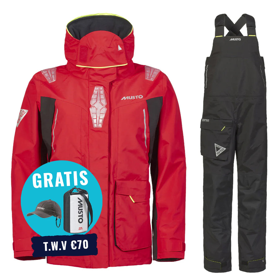Musto Zeilpak Dames BR2 Offshore Rood/Zwart