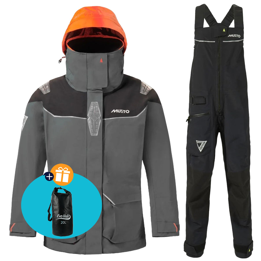 Musto Zeilpak Dames BR3 Pertex Offshore Grijs/Zwart