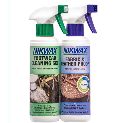 Nikwax Twinpack Nubuck & Suede Proof/Cleaning Gel 300 ml