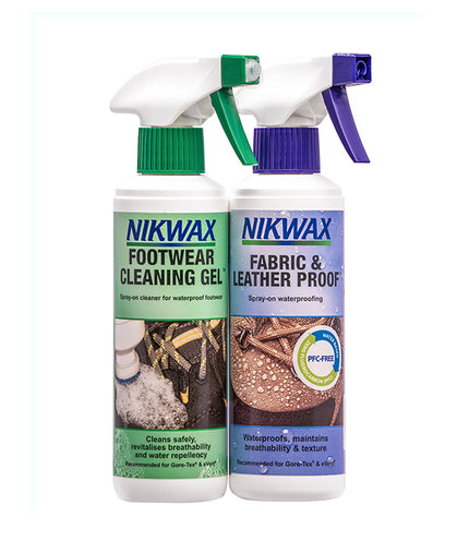 Nikwax Twinpack Nubuck & Suede Proof/Cleaning Gel 300 ml