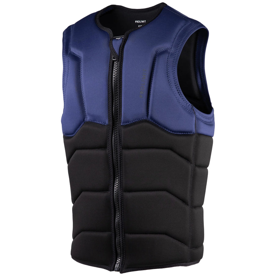Prolimit Impactvest Heren Ace Full Padded Frontzip Zwart/Blauw