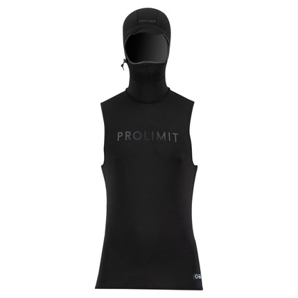 Prolimit Neopreen Hemd Chilltop Quick Dry Met Capuchon 1.5mm Zwart