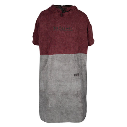 Prolimit Poncho Unisex Burgundy/Grijs