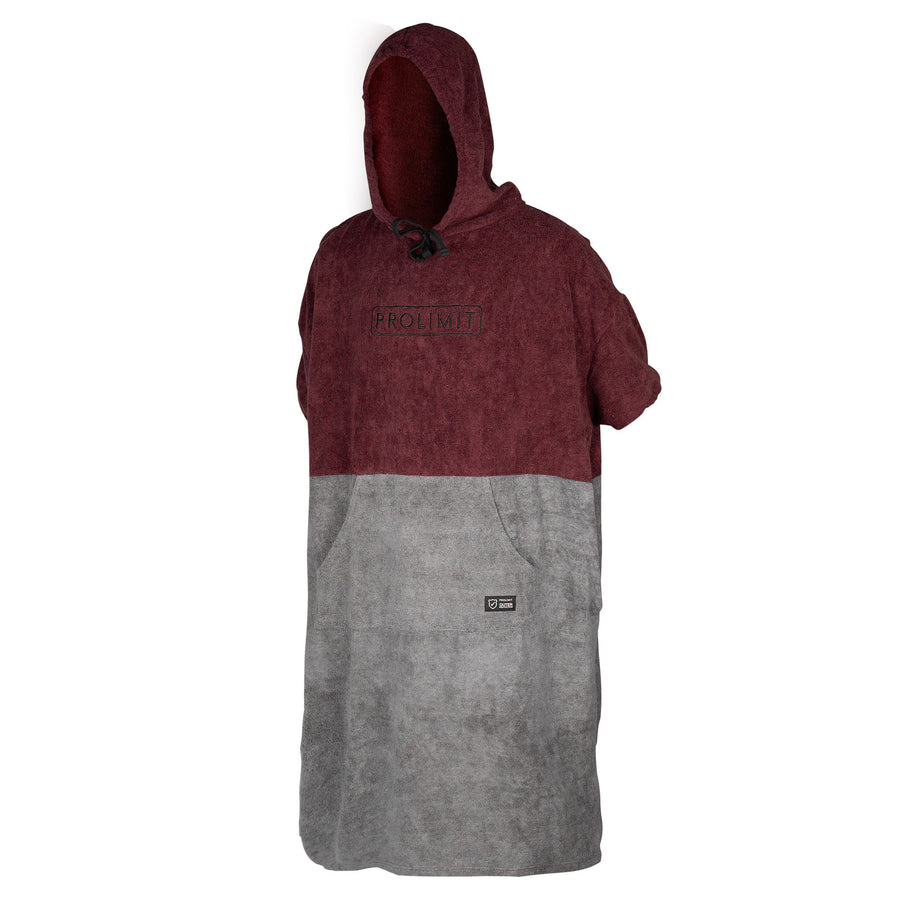 Prolimit Poncho Unisex Burgundy/Grijs