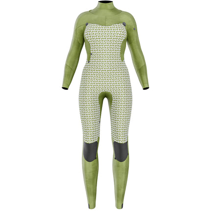 Prolimit Prolimit Wetsuit Dames Flare Steamer 5/4MM Freezip Blauw