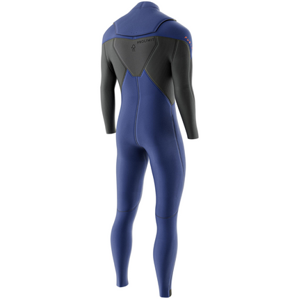 Prolimit Prolimit Wetsuit Heren Fusion Steamer Freezip 3/2MM Blauw/Grijs