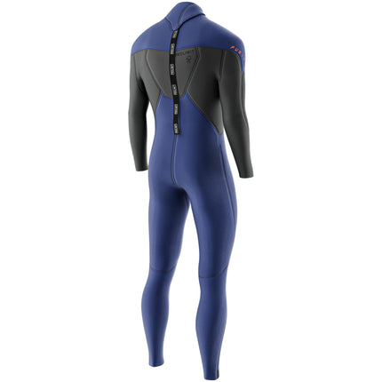 Prolimit Prolimit Wetsuit Heren Fusion Steamer V-Zip 3/2MM Blauw/Grijs