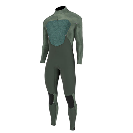 Prolimit Prolimit Wetsuit Heren Fusion Steamer V-Zip 3/2MM Blauw/Grijs