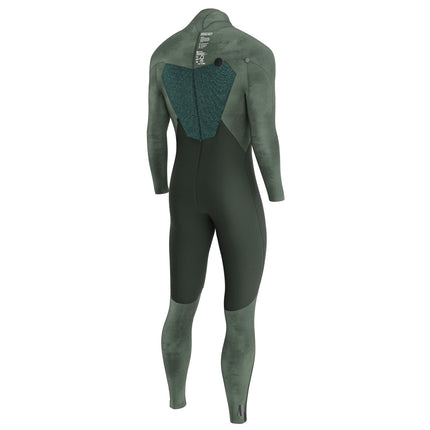 Prolimit Prolimit Wetsuit Heren Fusion Steamer V-Zip 3/2MM Blauw/Grijs