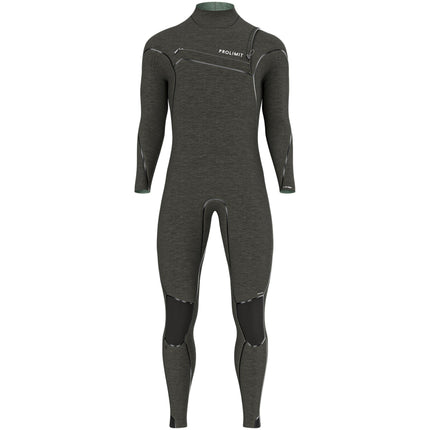 Prolimit Prolimit Wetsuit Heren Mercury Steamer Freezip 4/3MM Zwart