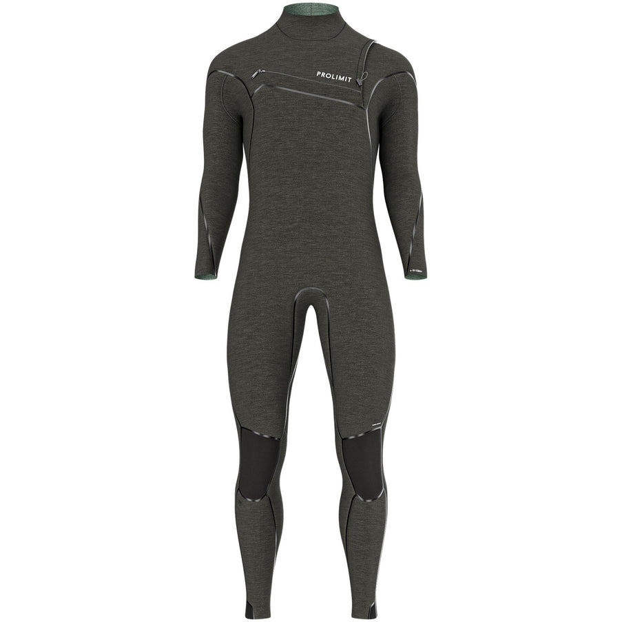 Prolimit Prolimit Wetsuit Heren Mercury Steamer Freezip 4/3MM Zwart