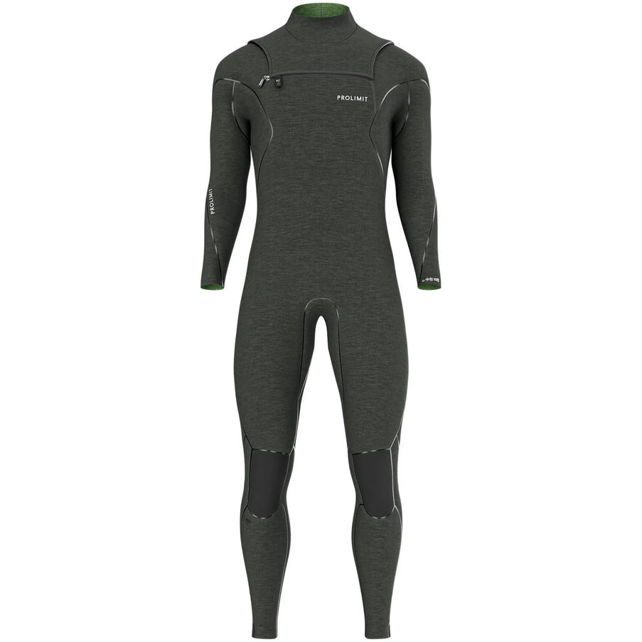 Prolimit Prolimit Wetsuit Heren Mercury Steamer Freezip 6/4MM Zwart