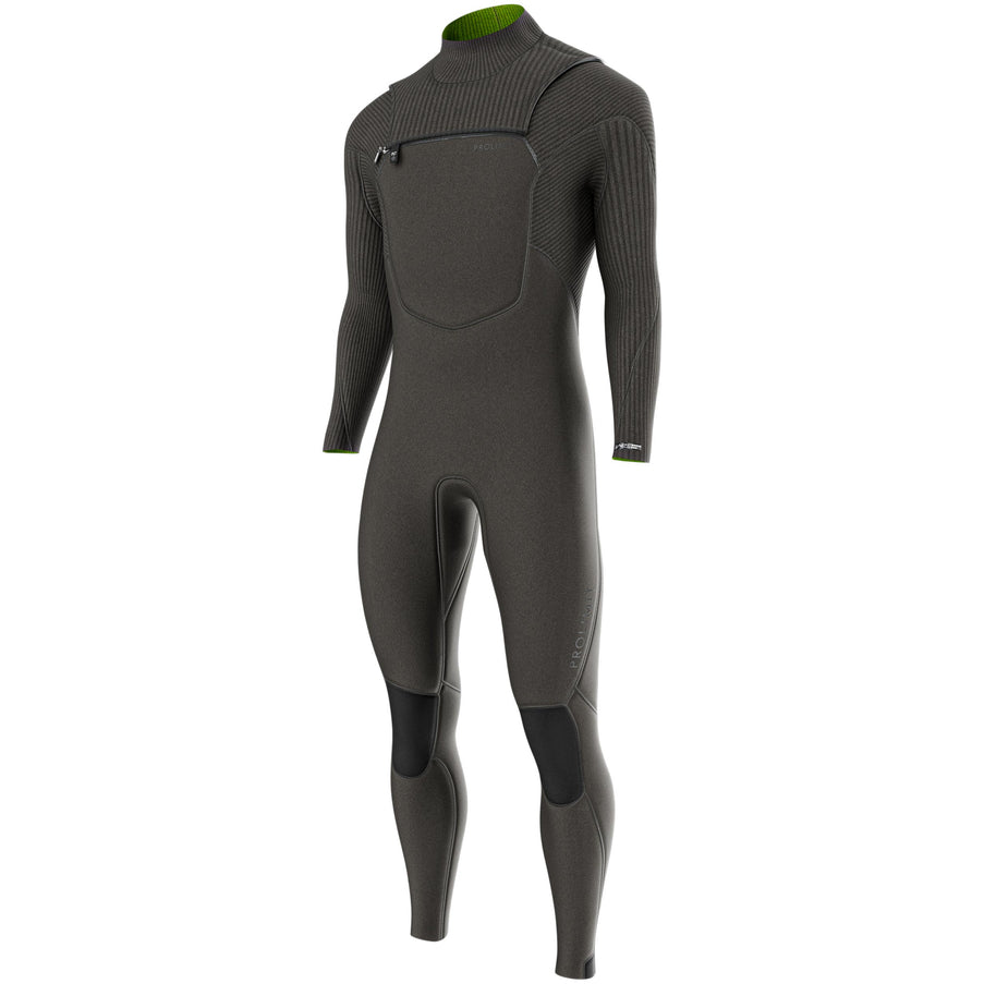Prolimit Prolimit Wetsuit Heren Predator Steamer Freezip 5/4MM Zwart