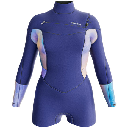 Prolimit Shorty Dames Fire Sunset Free-X 3/2MM Blauw/Peach