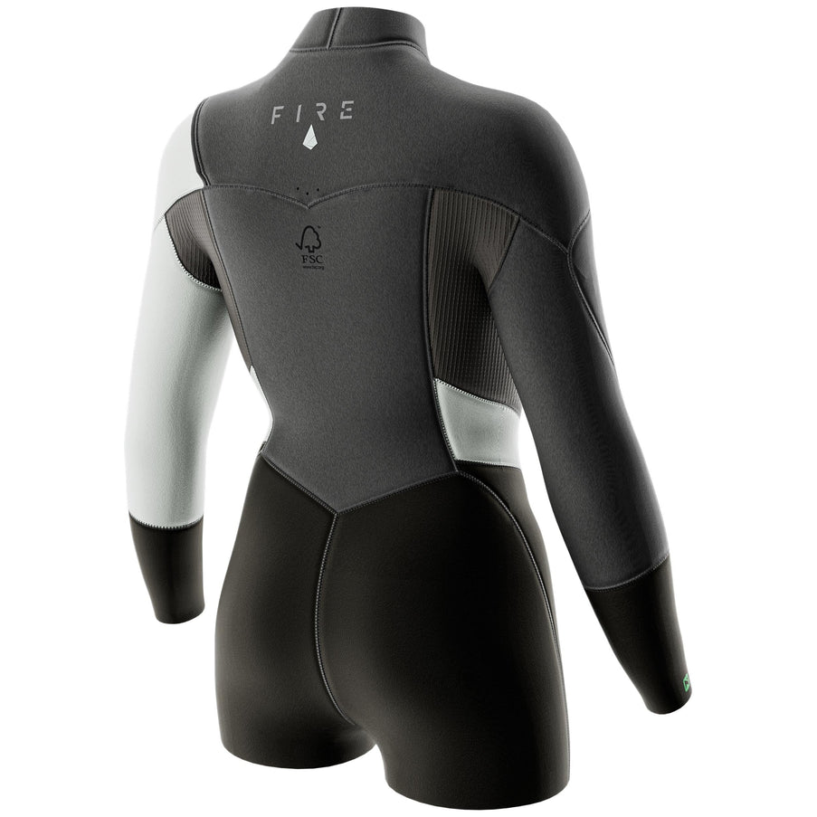 Prolimit Shorty Dames Fire Sunset Free-X 3/2MM Grijs/Silver