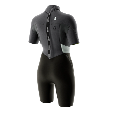 Prolimit Shorty Dames Fire V-Zip 2/2MM Grijs/Silver