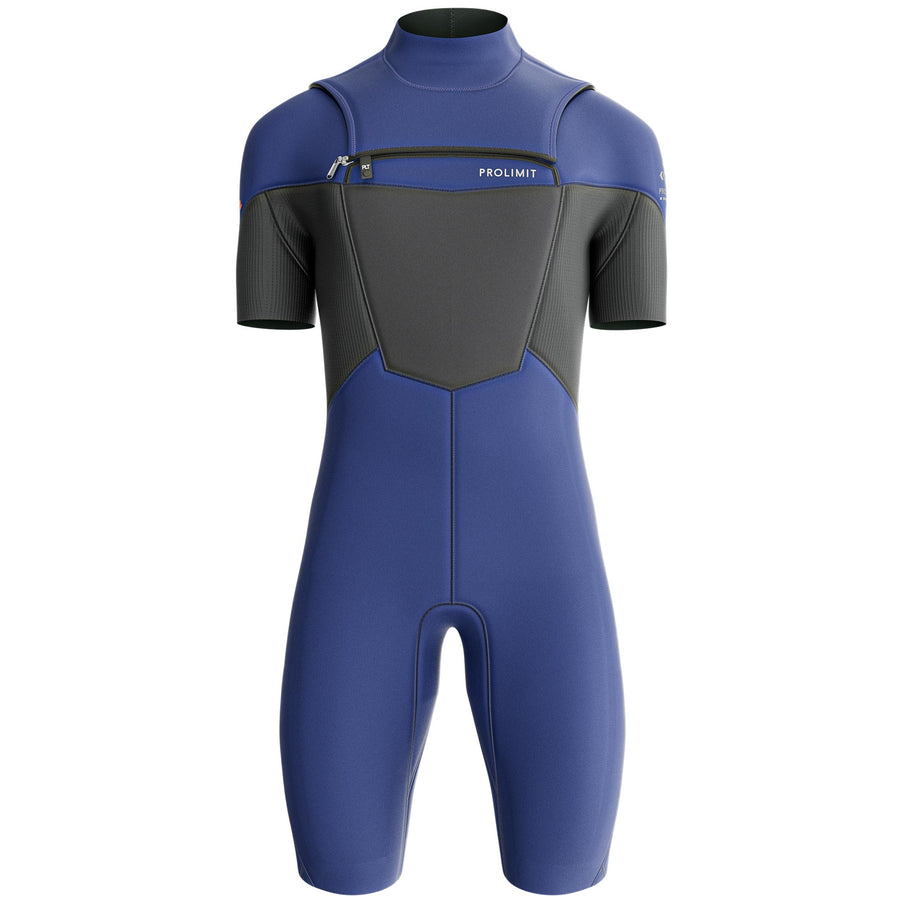 Prolimit Shorty Fusion Heren Freezip 2/2MM Blauw/Grijs