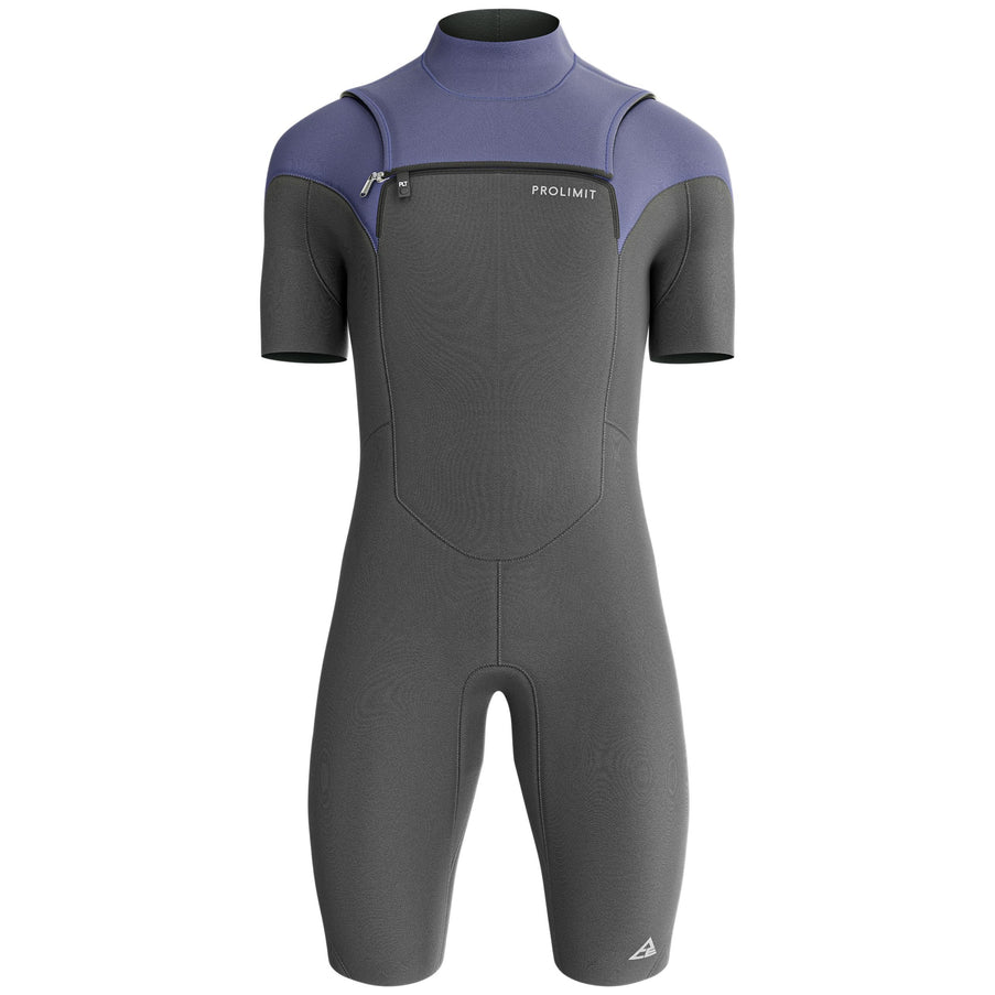 Prolimit Shorty Heren ACE Freezip 2/2MM Zwart/Blauw