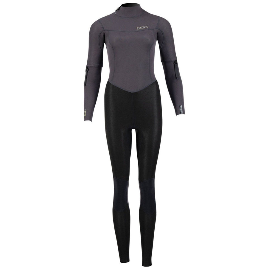 Prolimit Wetsuit Dames Edge 3/2mm Afritsbare Mouwen Zwart