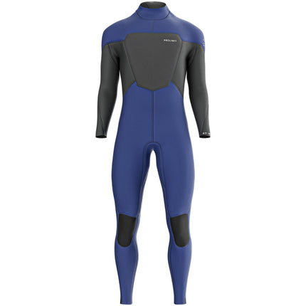 Prolimit Wetsuit Heren Fusion Steamer V-Zip 3/2MM Blauw/Grijs