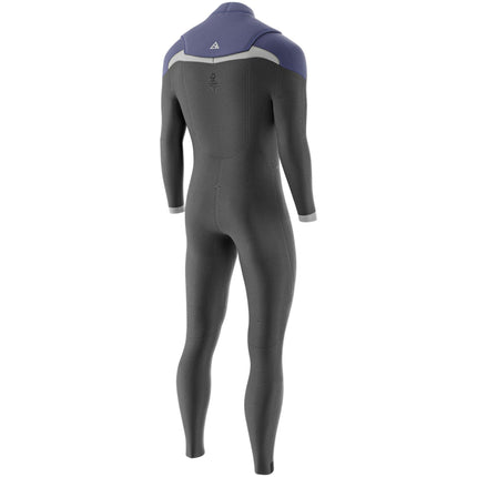 Prolimit Wetsuit Heren ACE Steamer Freezip 4/3MM Zwart/Blauw/Grijs