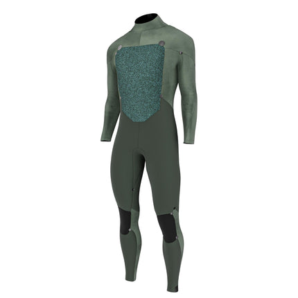 Prolimit Wetsuit Heren ACE Steamer Freezip 4/3MM Zwart/Blauw/Grijs