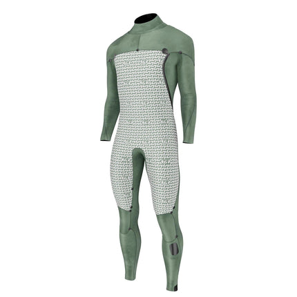 Prolimit Wetsuit Heren Mercury Steamer Freezip 4/3MM Zwart/Burgundy