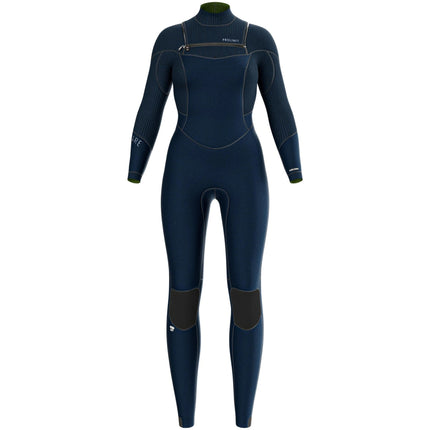 Prolimit Wetsuit Dames Flare Steamer 5/4MM Freezip Blauw