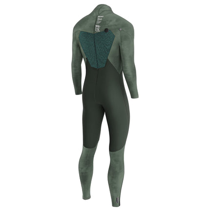 Prolimit Wetsuit Heren Fusion Steamer V-Zip 5/4MM Blauw/Grijs
