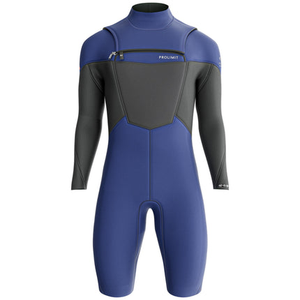 Prolimit Shorty Heren Fusion Sunset Freezip 2/2MM Blauw/Grijs