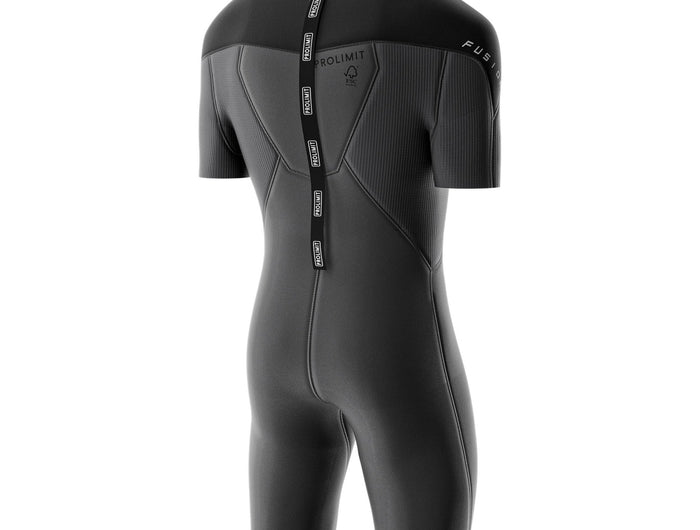 Prolimit Shorty Heren Steamer V-Zip 2/2MM Zwart