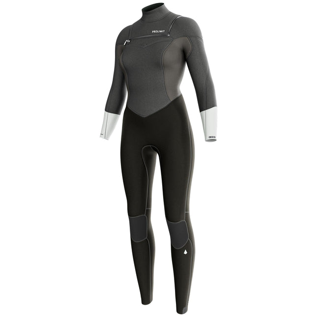 Prolimit Wetsuit Damen Fire Steamer Freezip 4/3mm Grau/Silber