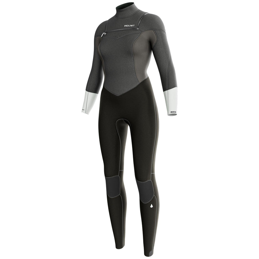Prolimit Wetsuit Damen Fire Steamer Freezip 4/3mm Grau/Silber