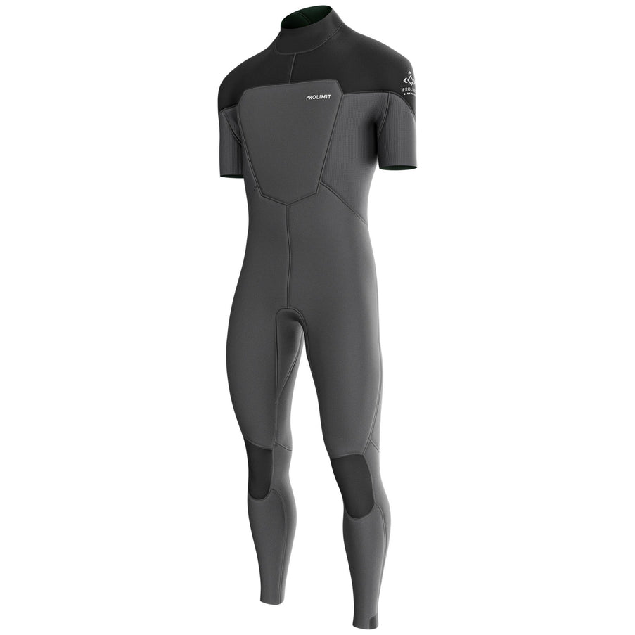 Prolimit Wetsuit Heren Fusion Steamer SA V-Zip 3/2MM Zwart