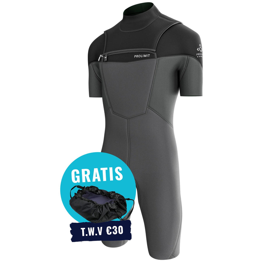 Prolimit Shorty Heren Fusion Freezip 2/2MM Zwart